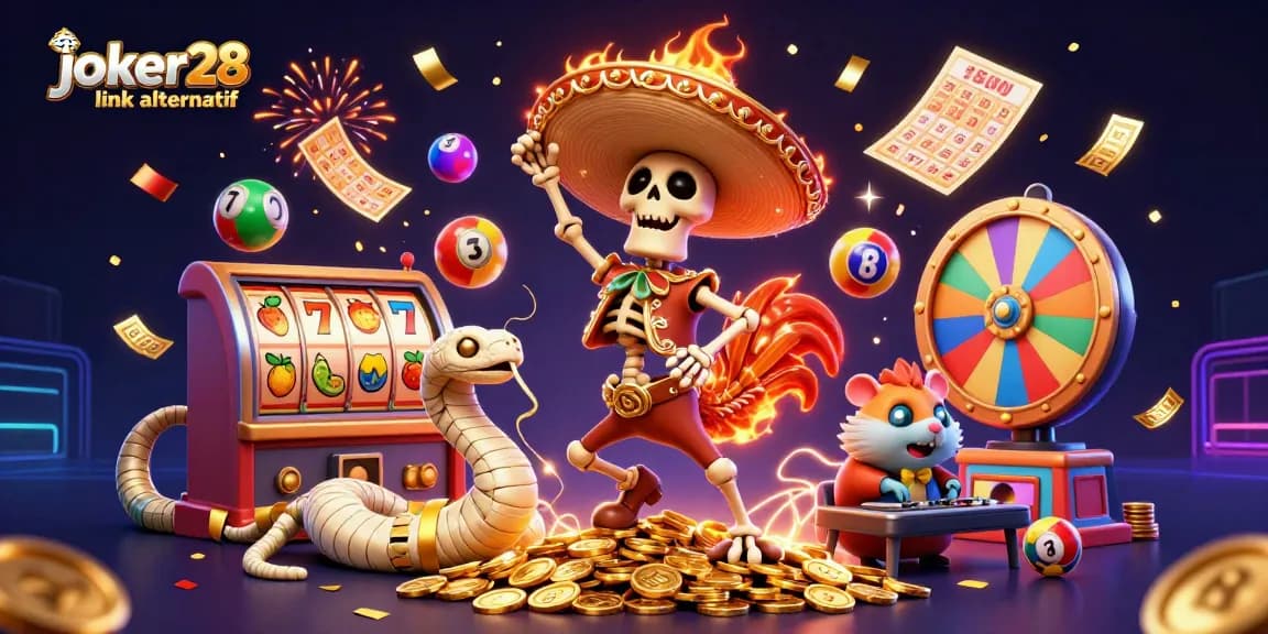 Joker28 link alternatif menampilkan momen kemenangan dengan karakter unik di dunia slot online.