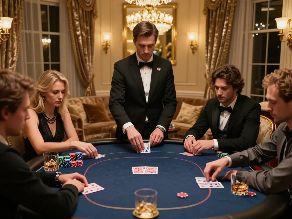 Experience strategic poker sessions at 888 VI in an elegant setting with focused players.