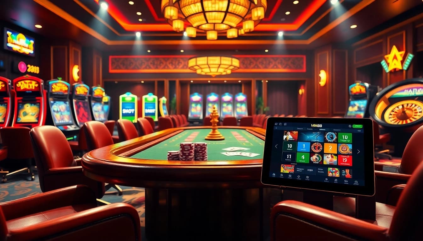 Experience the excitement at nhà cái mm88 with high-stakes poker tables and vibrant slot machines.