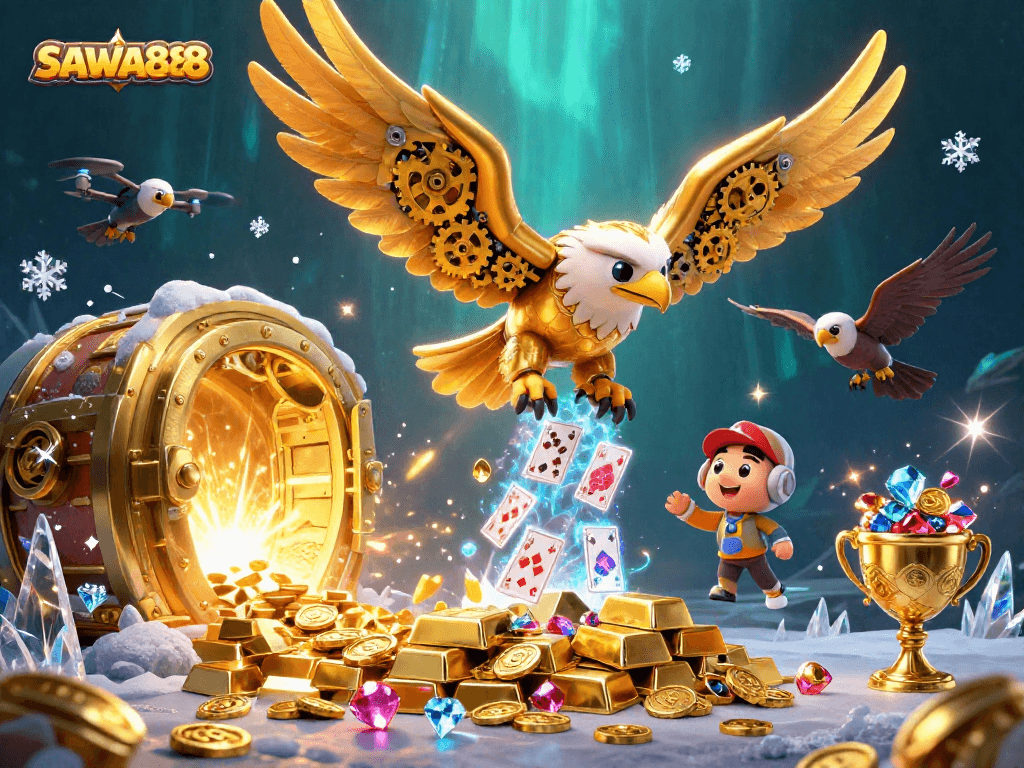Experience thrilling spins with SAWA888 at the ultimate online gaming platform featuring golden treasures.