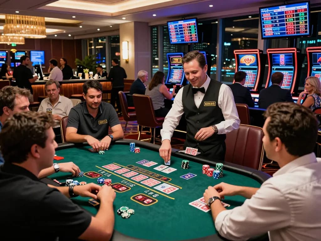 Engaging scene at a bong99 casino table with players enjoying the game.
