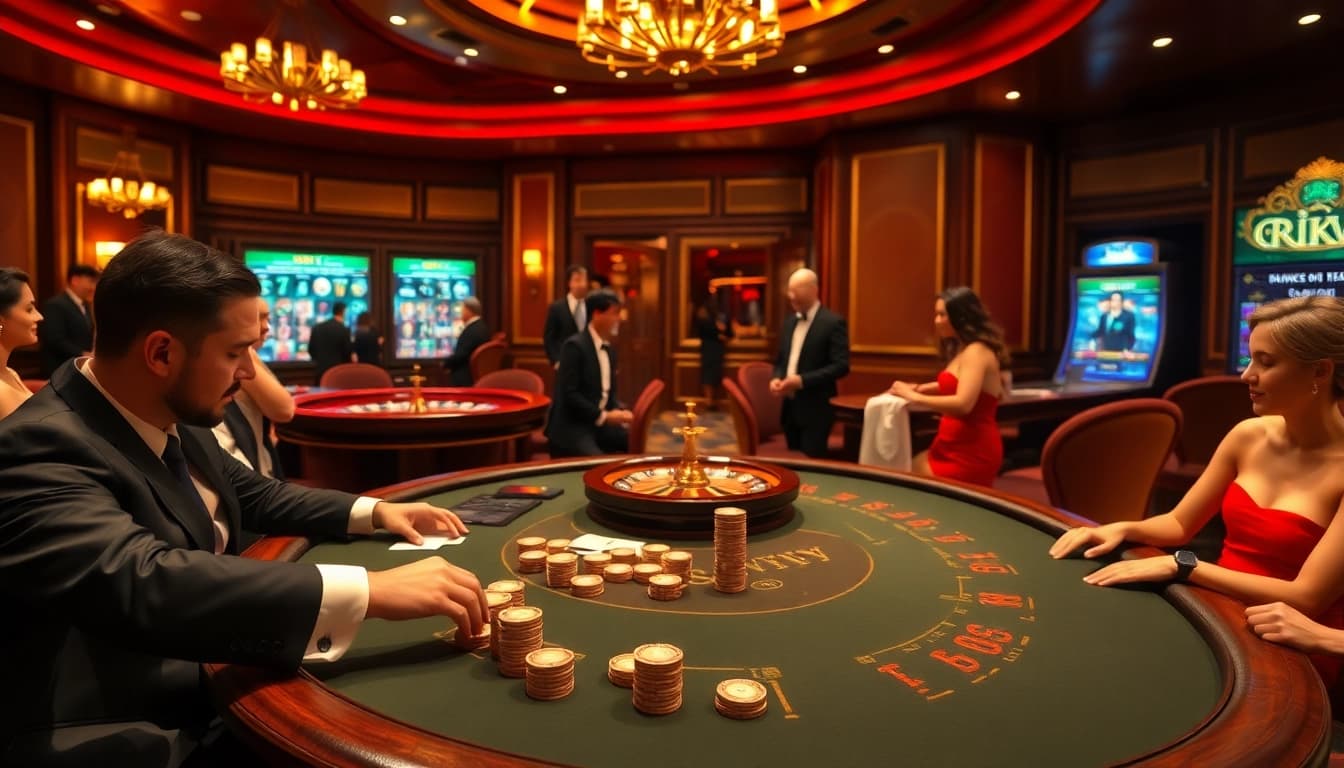 Experience excitement at Rikvip with high-stakes poker games and winning celebrations.