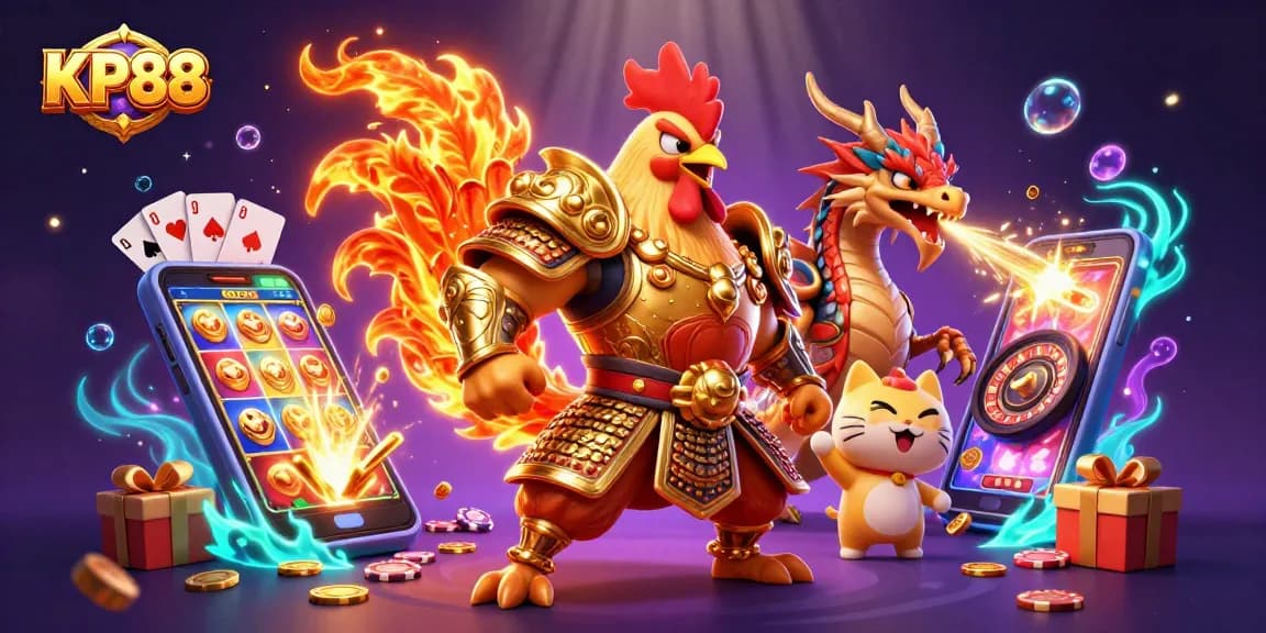 Experience the thrilling atmosphere of KP88 with dynamic gaming elements and unique characters.