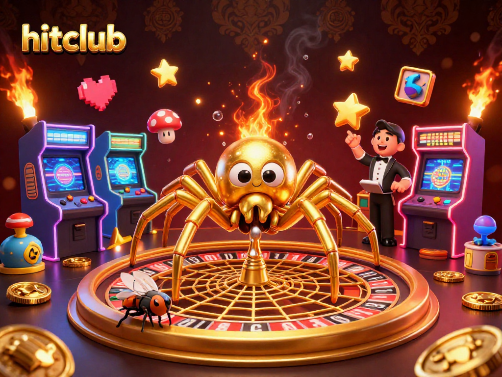 Experience hitclub's thrilling bets with lively characters in an energetic casino scene.