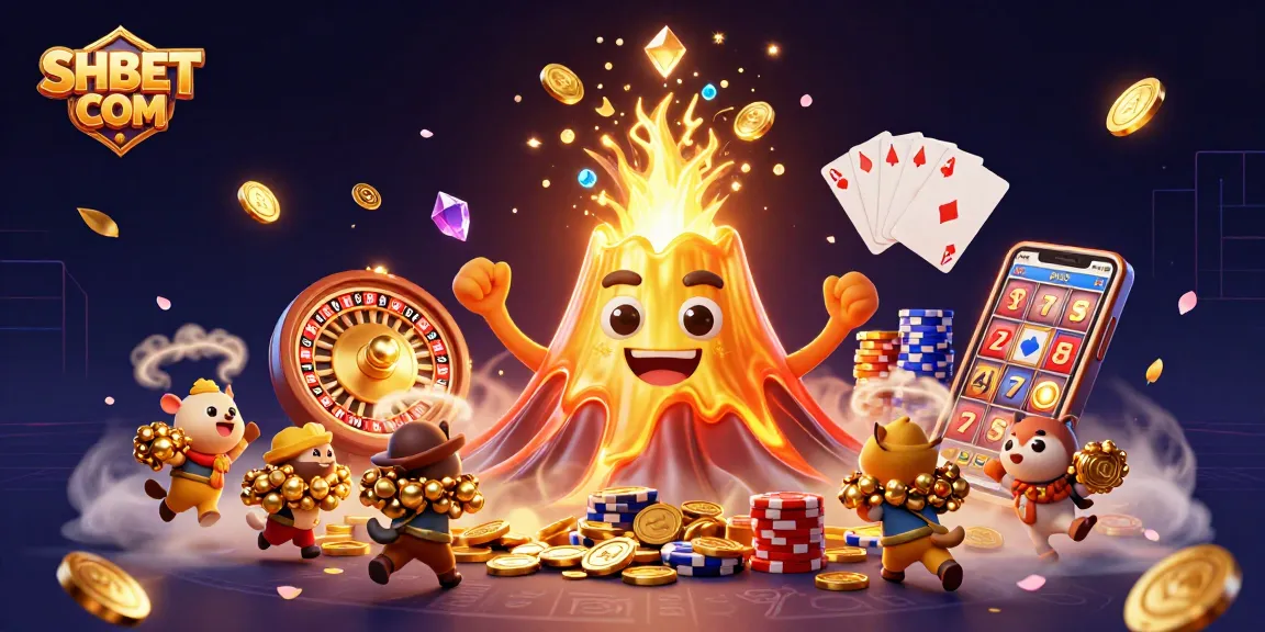 Enjoy the thrill of gambling with SHBET COM amid a majestic eruption of treasure and dynamic casino elements.