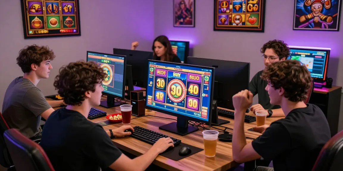 Exciting online gaming moment at https://crownnorthill.co.uk/ with players celebrating big wins during bonus buy slots.