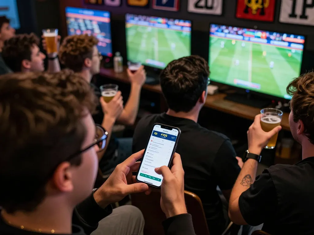 Experience thrilling sports betting on F168 app alongside friends, capturing exciting live match moments.
