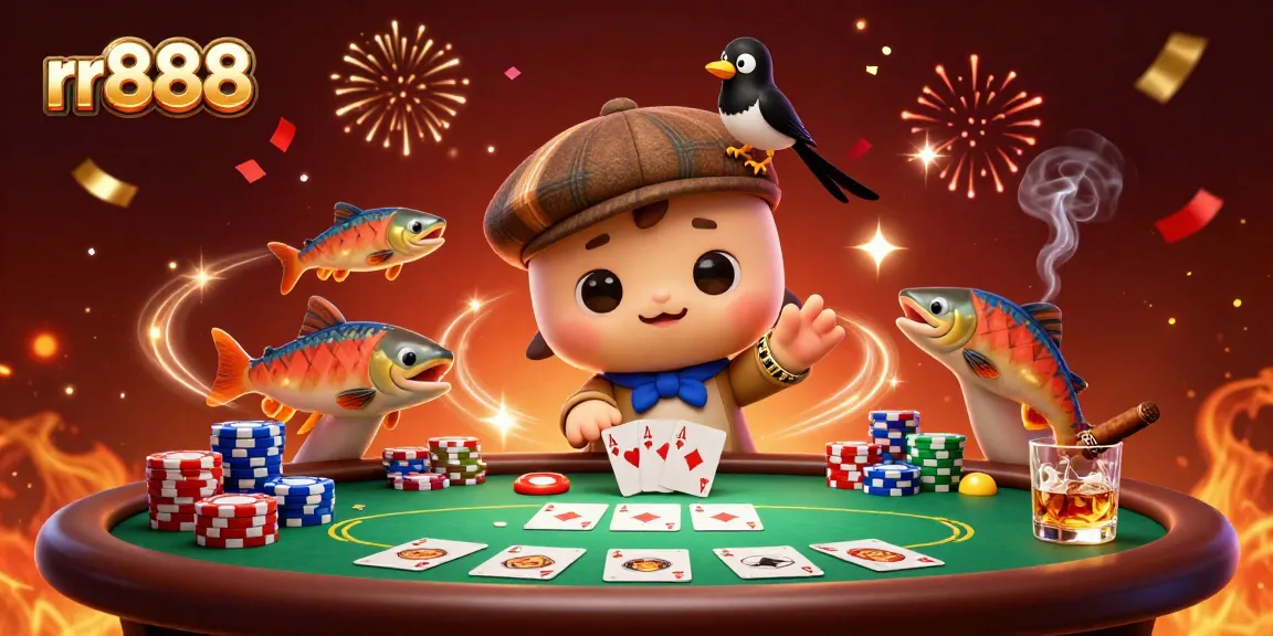 Experience thrilling betting action with rr888 in this vibrant casino-themed 3D illustration.