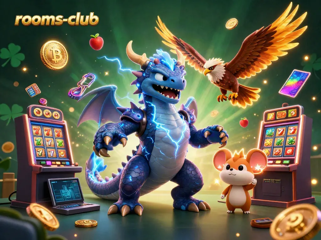 Menangkan jackpot di rooms-club dengan ilustrasi 3D mega slot penuh aksi dan karakter unik.