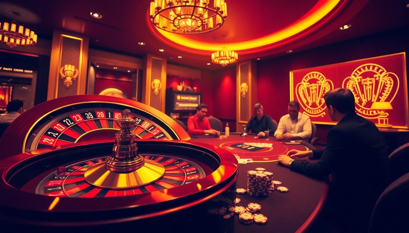 Engage with thrilling high-stakes poker at https://33win68.io/, showcasing vibrant casino glamour.