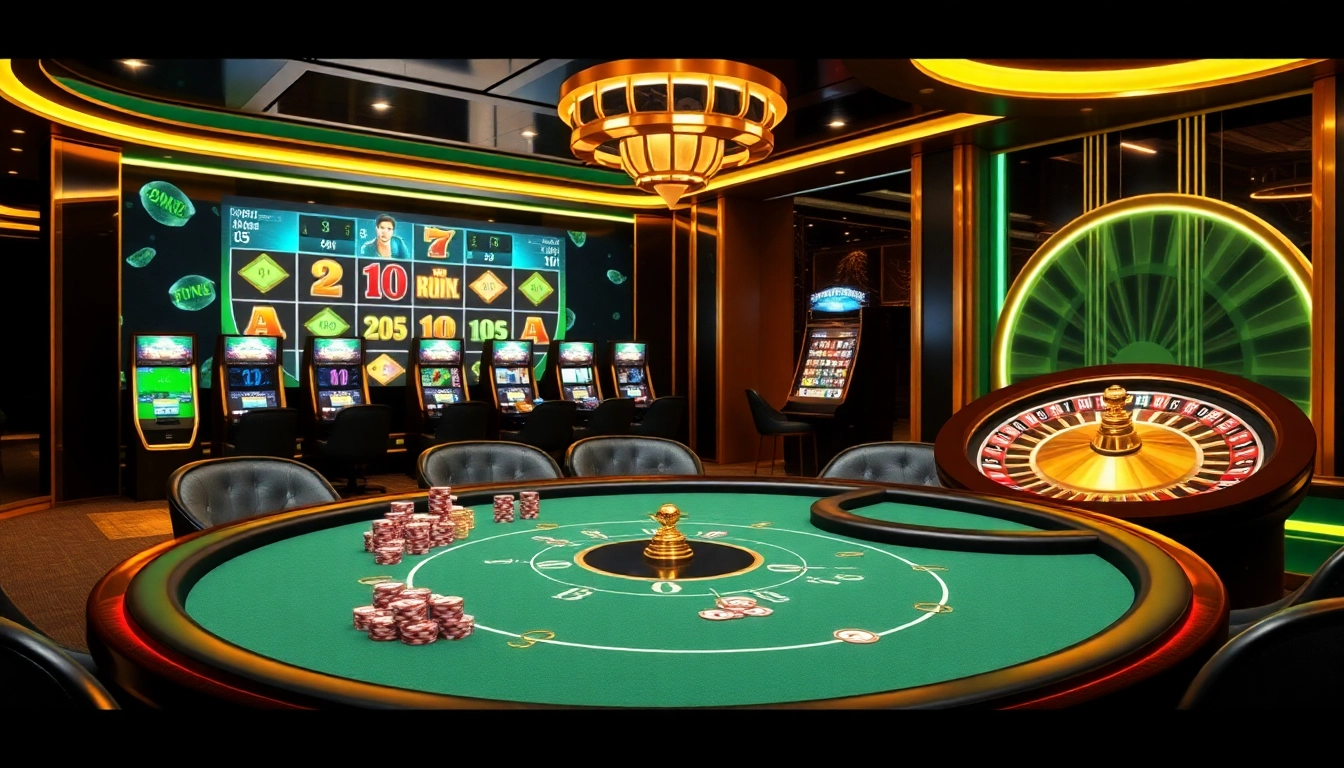 Winning enthusiasts enjoy an engaging poker game at https://33win5.it.com/ amidst a luxurious online casino atmosphere.