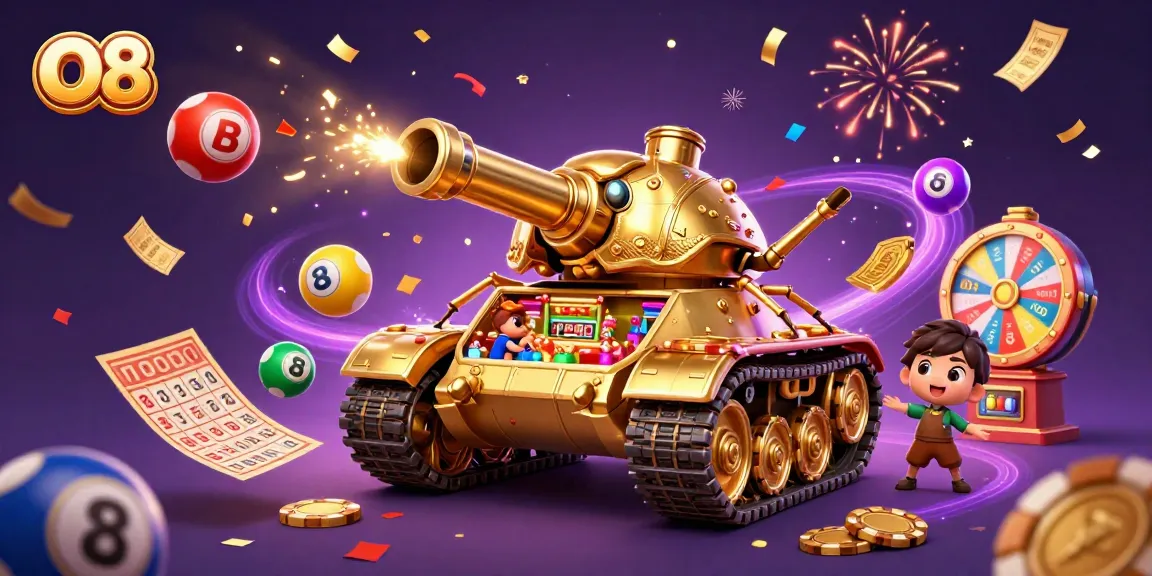Experience O8's vibrant gaming world with a dynamic golden beetle tank casino scene.