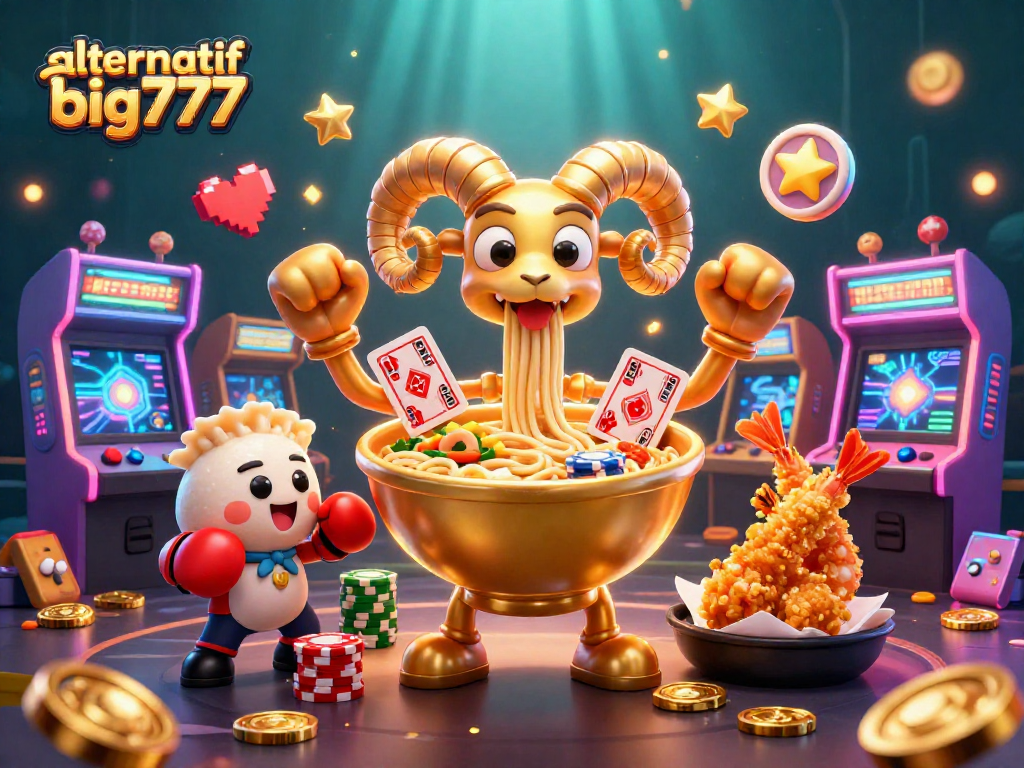 Experience thrilling action with link alternatif big777 at our vibrant casino illustration featuring fun characters.