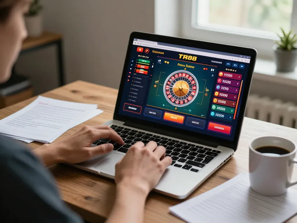 Experience tr88 win with exciting online casino gameplay at home, showcasing strategic gaming elements.