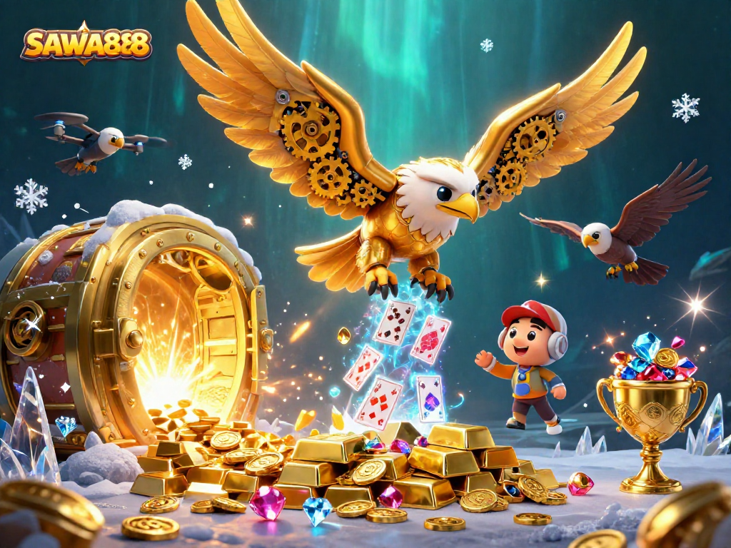 Experience thrilling spins with SAWA888 at the ultimate online gaming platform featuring golden treasures.