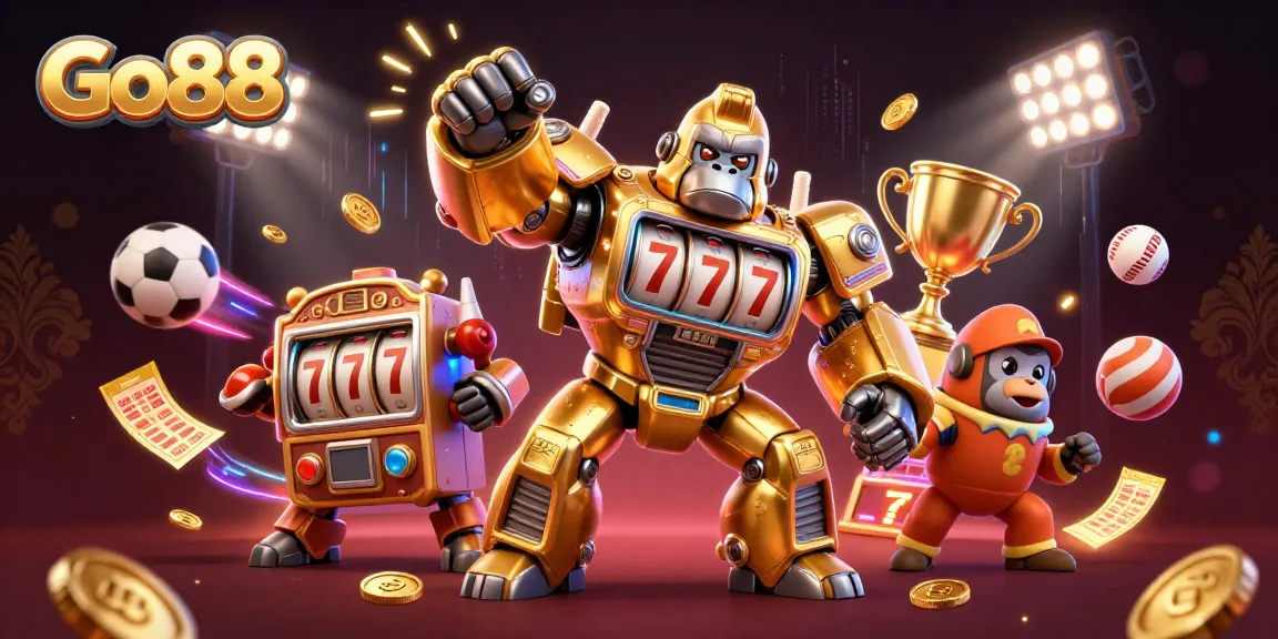 Experience Go88 with thrilling golden gorilla mech and dynamic sports betting elements.