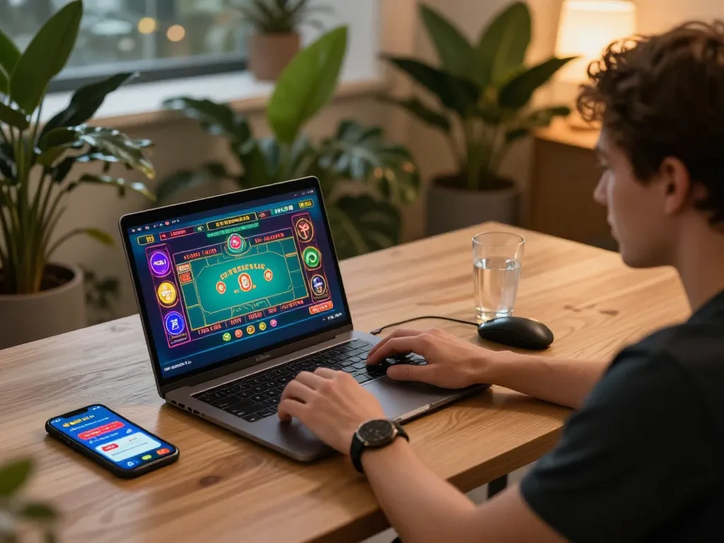 Engaging online gambling session at https://goal123.ac/ showcasing dynamic gameplay and cozy environment.