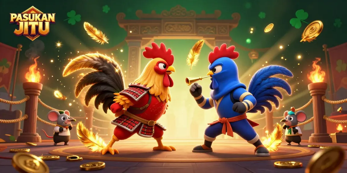 PASUKAN JITU offers intense action with fighting roosters in a lavish casino arena.