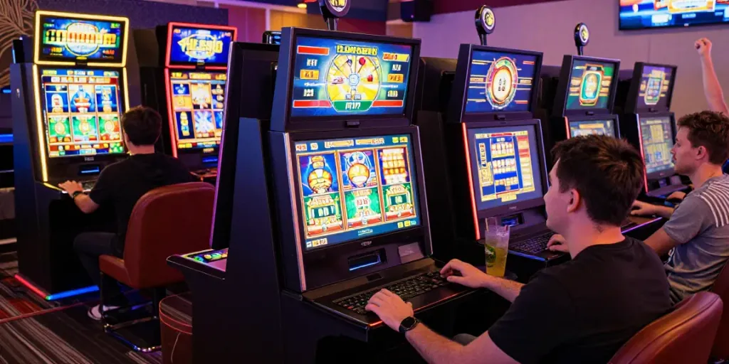 Pemain slot online aktif di BUKUMIMPI138 dengan grafik berwarna-warni