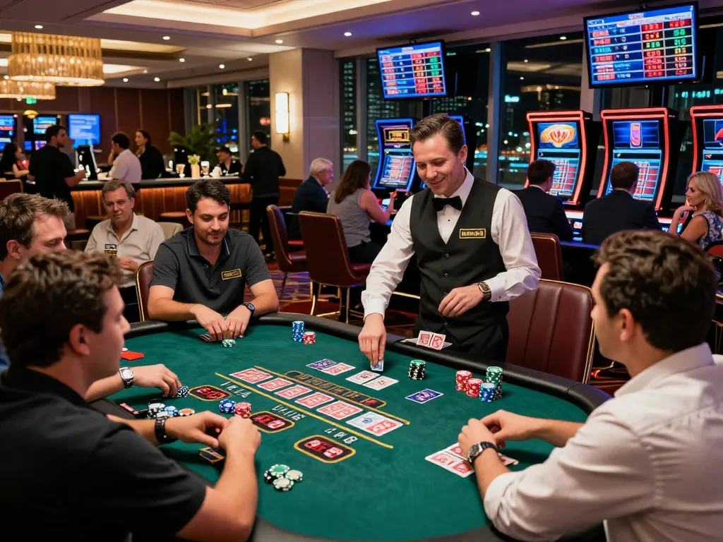 Engaging scene at a bong99 casino table with players enjoying the game.