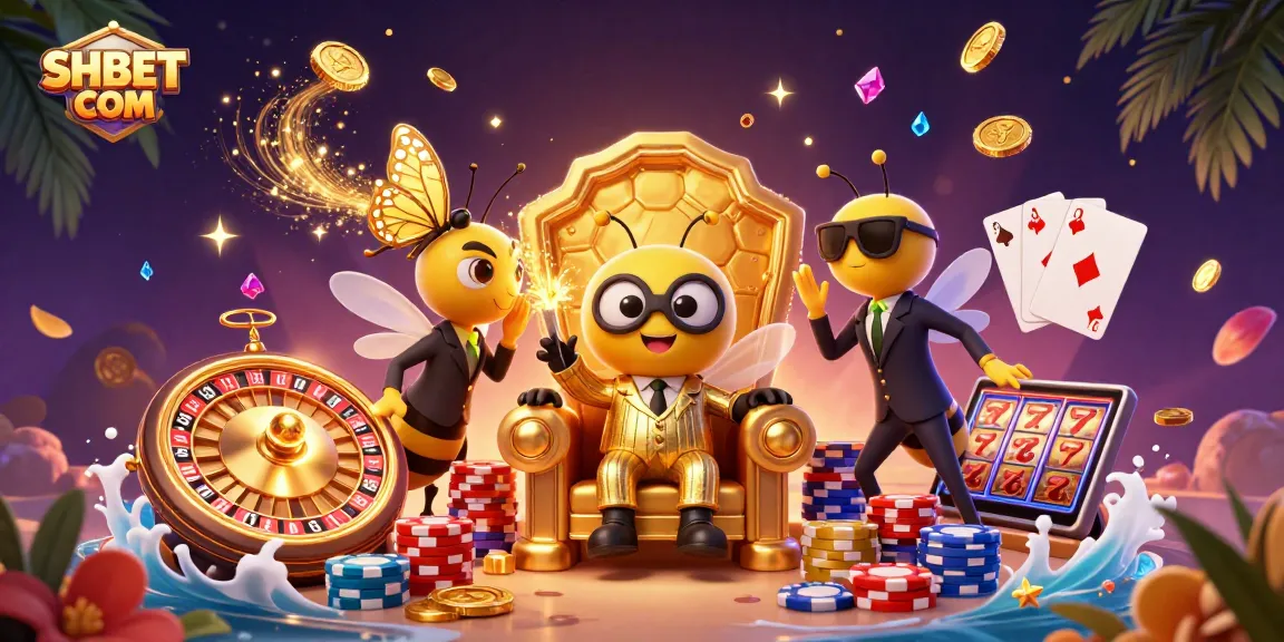 Engage with SHBET COM to unlock endless casino adventures with vibrant 3D character illustrations.