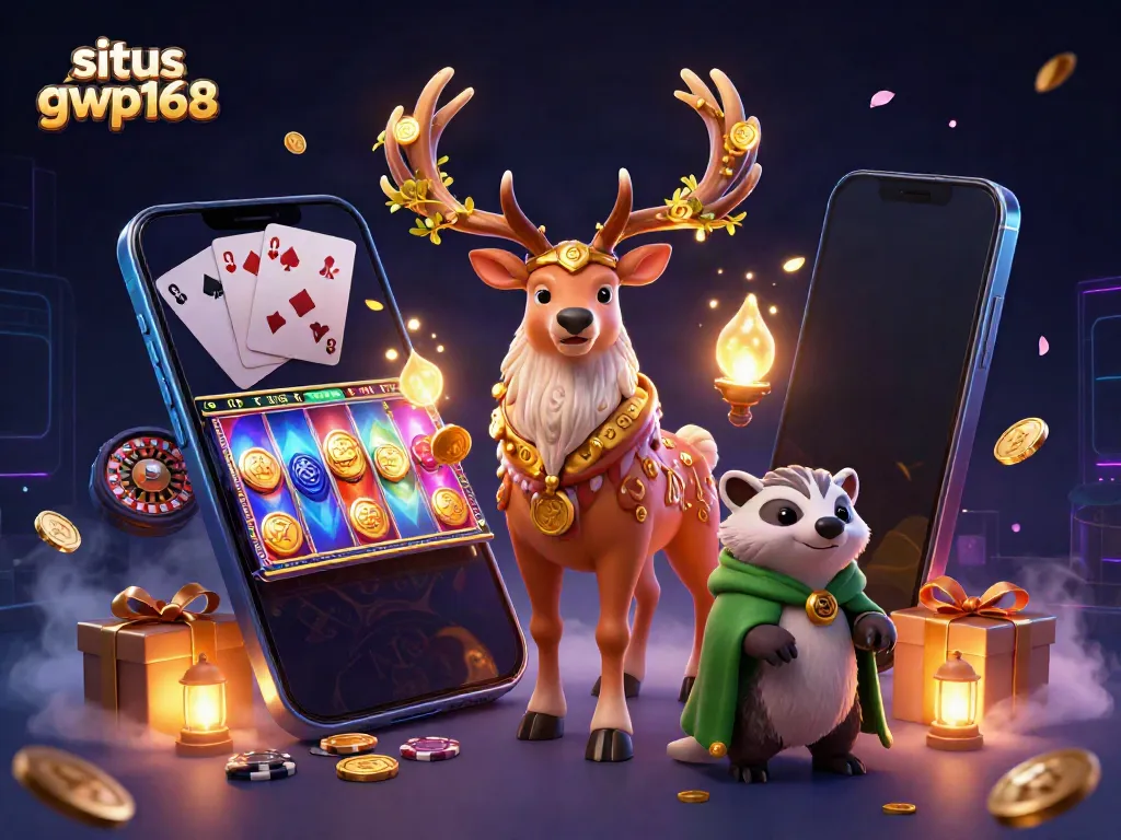 Permainan perjudian interaktif di situs gwp168 dengan karakter unik dan elemen game menarik.