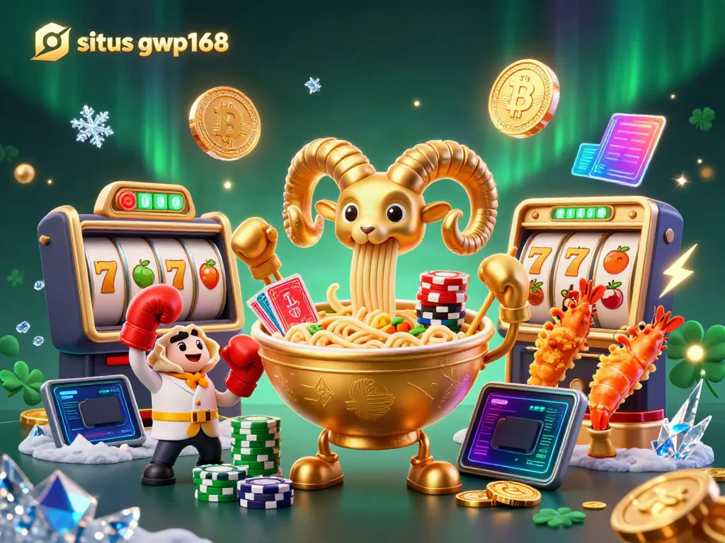 Permainan di situs gwp168 dengan karakter ramen dan elemen slot yang menarik.