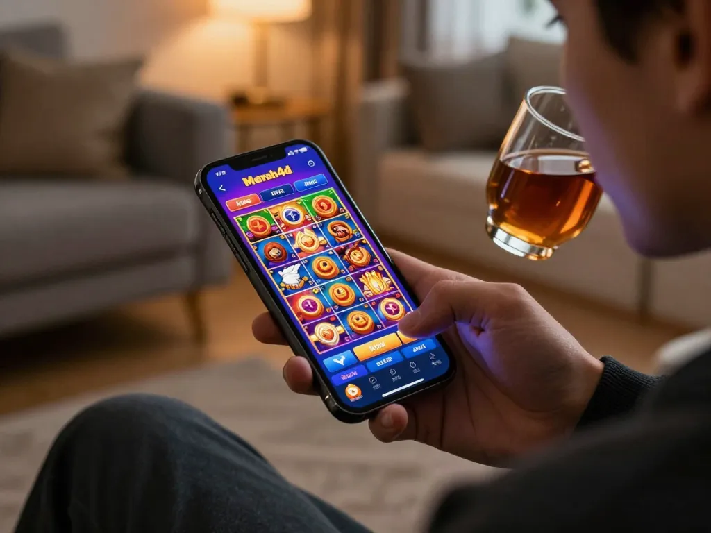 Rasakan permainan mendebarkan di aplikasi merah4d dengan antarmuka slot seluler yang berwarna-warni