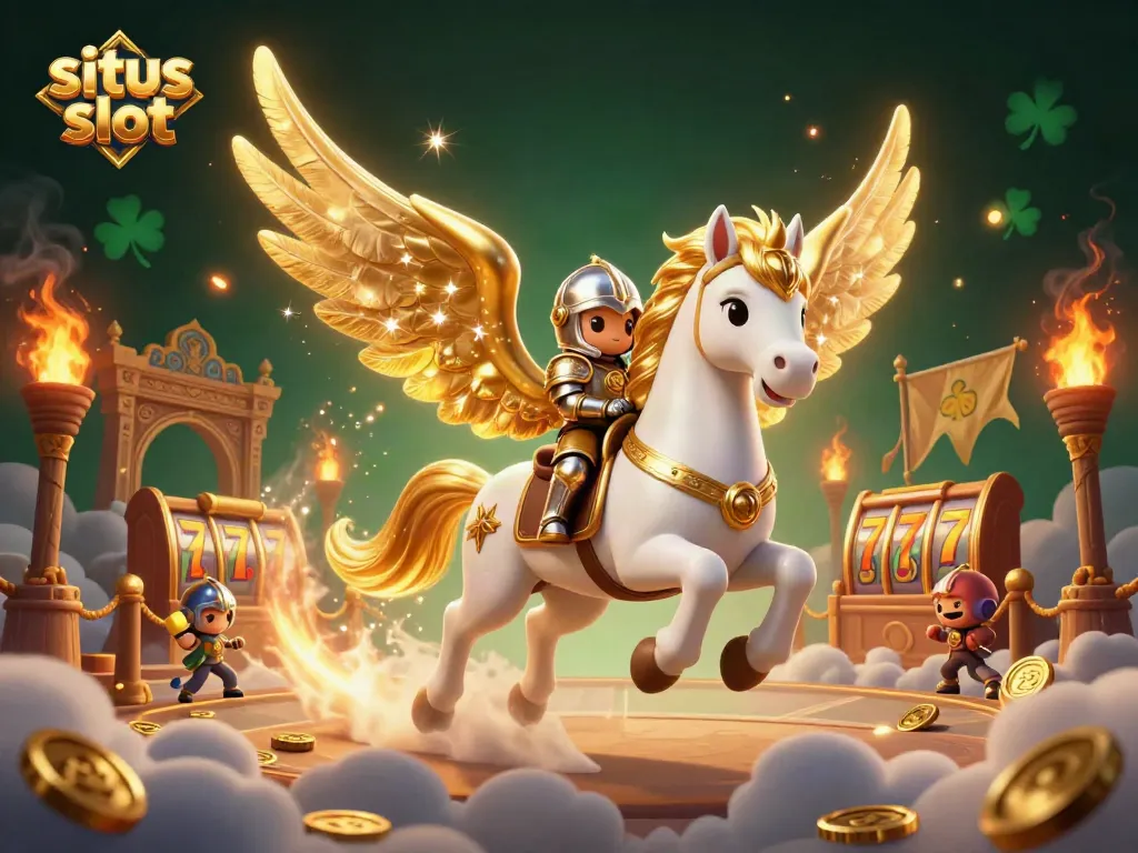 Menangkan jackpot di situs slot dengan pemandangan kasino yang megah dan elemen yang menarik.
