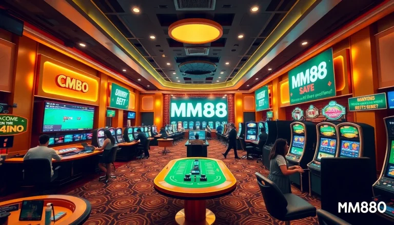 Exciting digital casino environment featuring MM88 with diverse gaming options and attractive promotions.