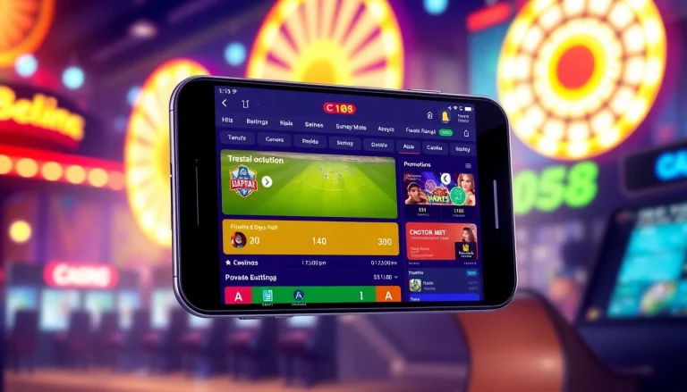 Innovative C168 betting platform showcasing vibrant game options