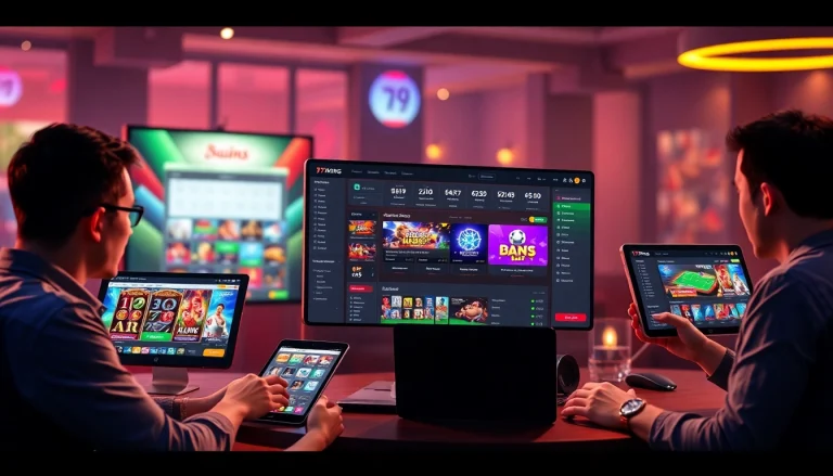Exciting online gambling experience at 79king with dynamic user interface and engaging game graphics.