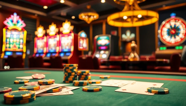 Experience the thrill of betting at 79king's luxurious casino with vibrant poker tables and dynamic slot machines.