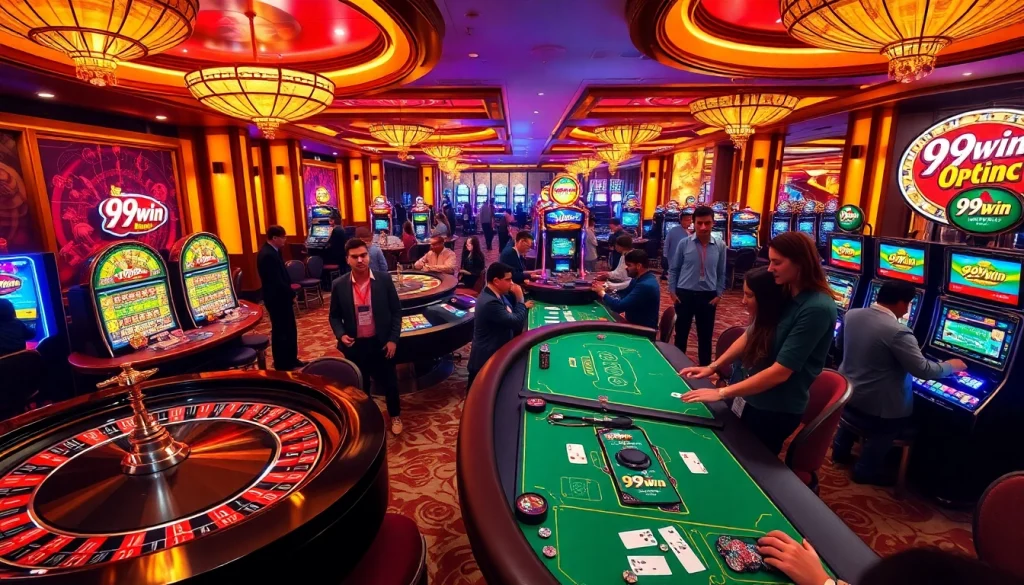 Experience excitement and luxury at 99win casino with vibrant games and engaging players.