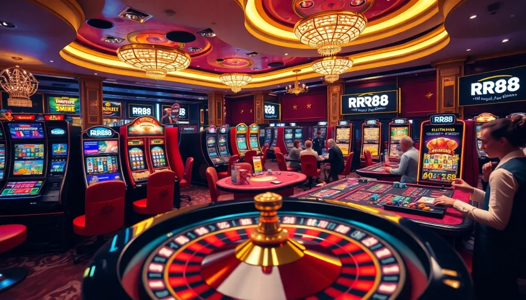 Experience the excitement of RR88 with vibrant casino games and professional setups.