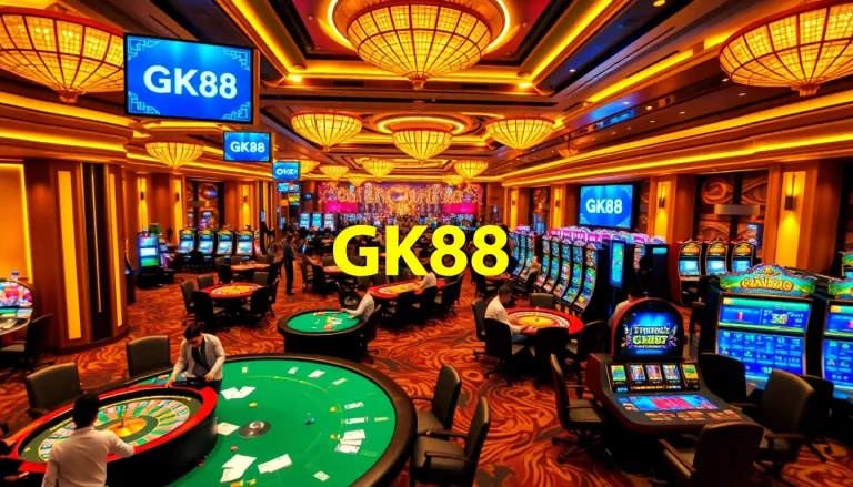 Experience the excitement of Trang chủ GK88 with lively roulette tables and vibrant slot machines.