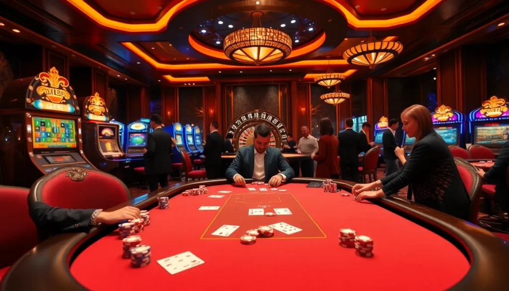 MM88 offers an exciting poker scene with professional dealers and vibrant casino atmosphere.