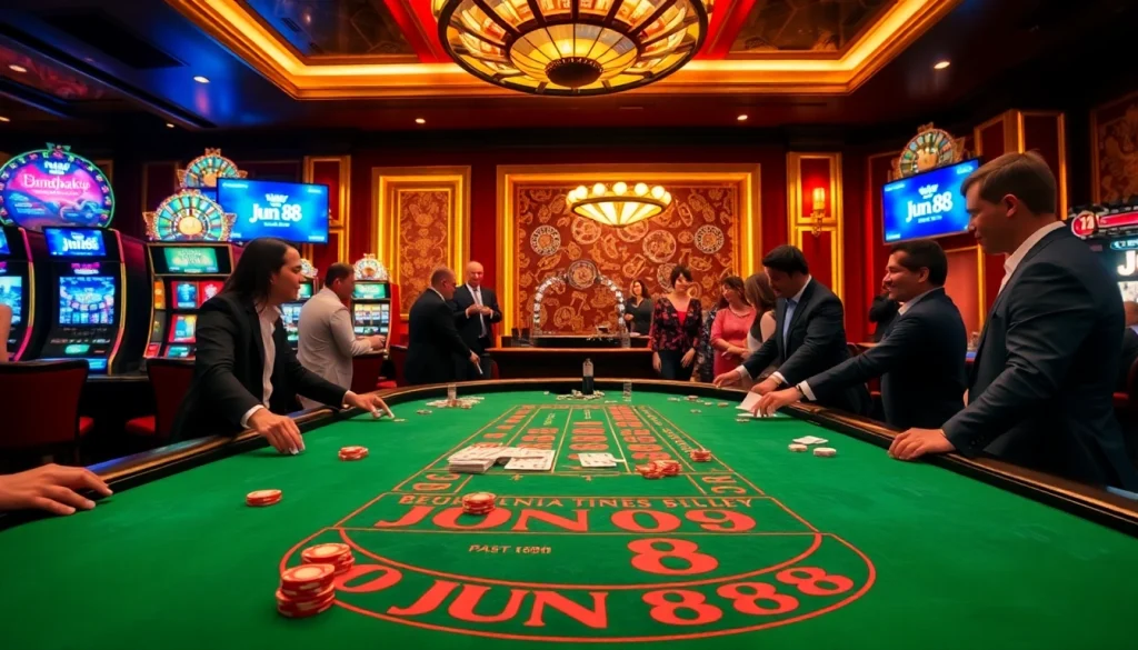 Join the excitement at Jun 88 with dynamic casino action and vibrant gaming experiences.