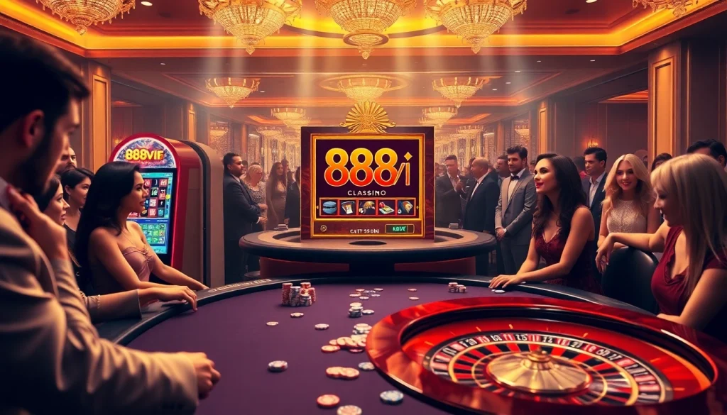 Engage with exciting gameplay at 888VI's vibrant casino tables with professional dealers.