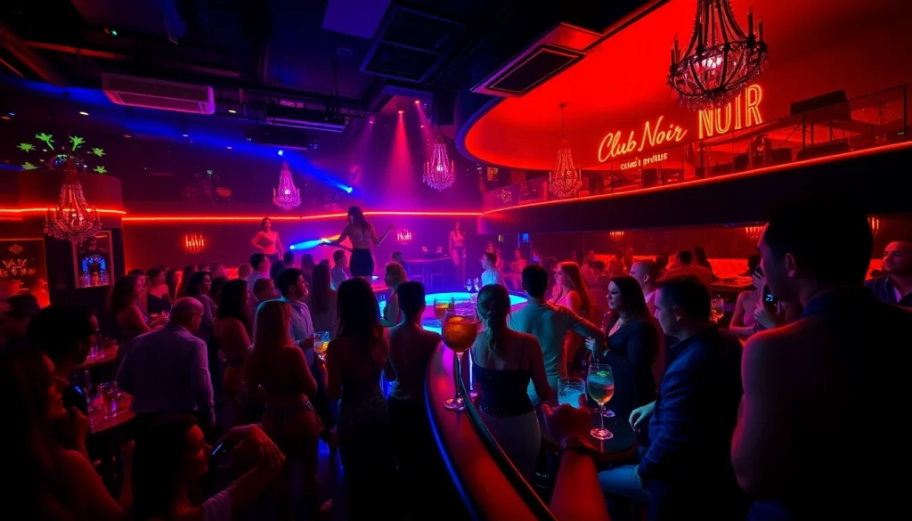 Exciting nightlife at Club Noir, the premier night club sxm featuring performances and vibrant cocktails.