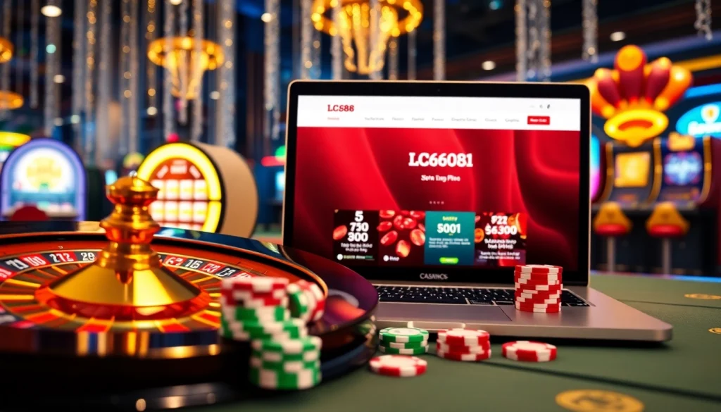 Engage in thrilling online gambling at https://lc88app.com/ with vibrant casino visuals.