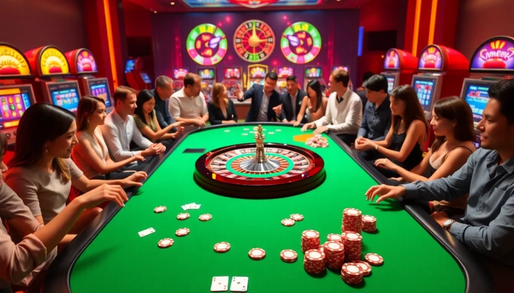 Experience thrilling casino action at https://new88bet.us/ with vibrant roulette and slot machines.