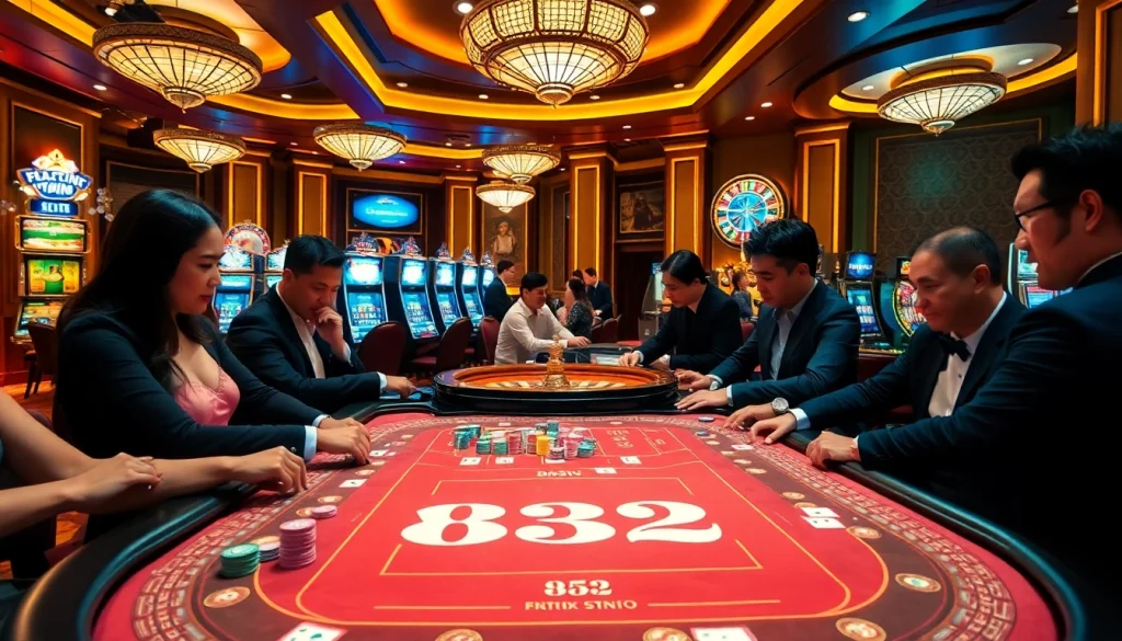 Experience the thrill of b52 gaming with vibrant casino tables and intense gameplay.