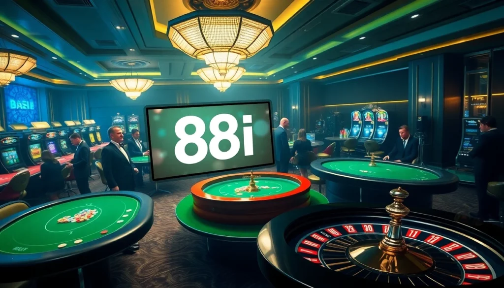 Experience the thrill of winning at 88i's vibrant online casino tables with elegant poker gameplay.