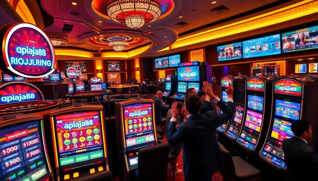 Players enjoy thrilling slot games at apiraja88, showcasing excitement and winning strategies.