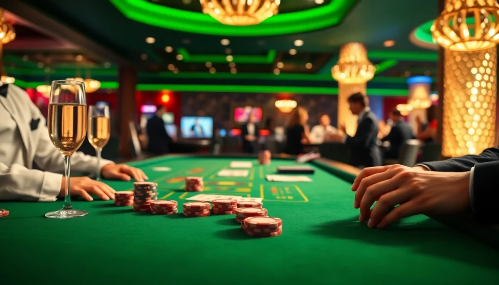 에볼루션 카지노에서 역동적인 바카라 게임을 즐기는 장면의 고급스러운 모습