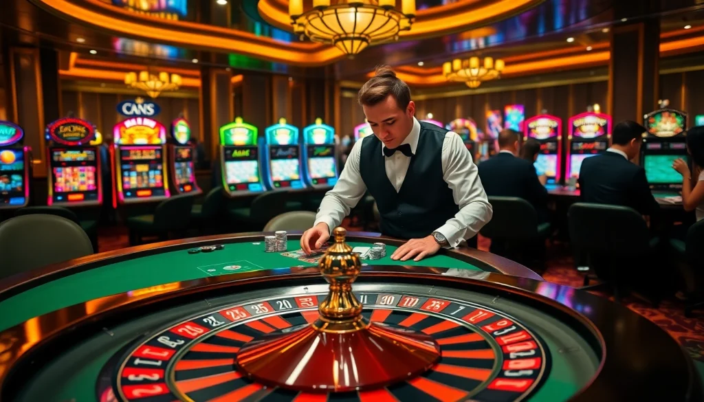 Engage in thrilling casino gameplay at https://23win8b.com/ with vibrant slot machines and poker tables.