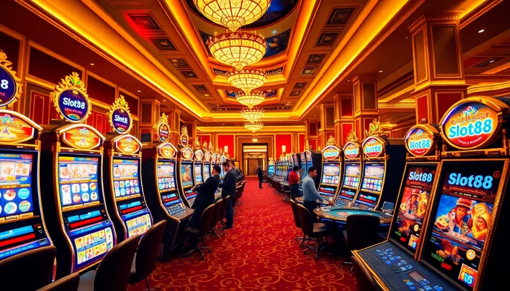Experience the thrill of slot88 at a vibrant casino filled with winning players and deluxe machines.