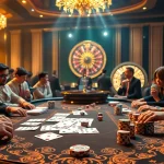 Experience the excitement of 6L777 at a luxurious casino poker table.
