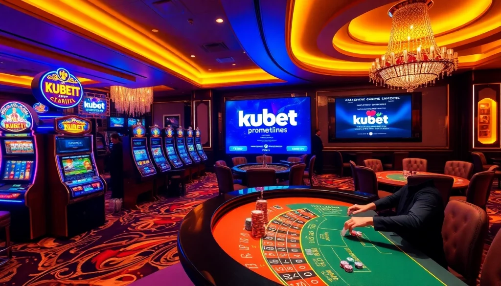 Kubet players enjoying a thrilling game at a luxurious casino table.